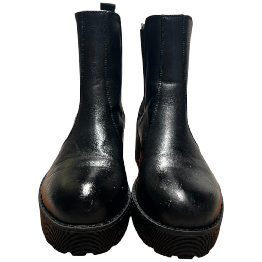 DIRTY LAUNDRY Monet Chelsea Boots Women's 8 Black Platform Rugged Lug Sole READ - Picture 8 of 12